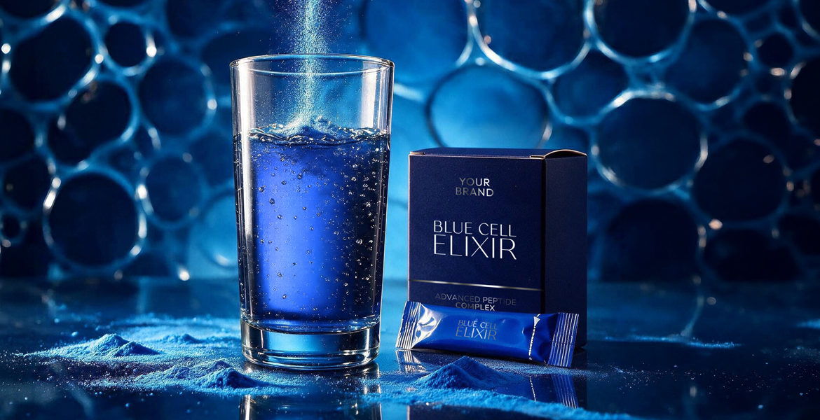 Blue Cell Elixir, nutricosmétique aux peptides
