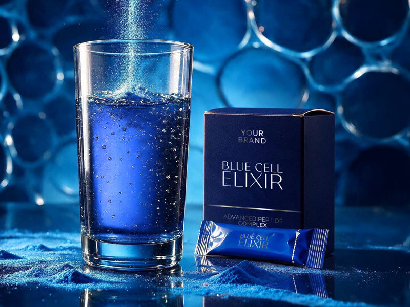 Blue Cell Elixir, nutricosmétique aux peptides